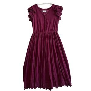Rachel Parcell Burgundy Midi Dress